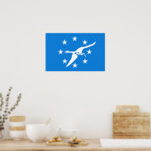 Canvas Print mit Flag von Corpus Christi, USA. Poster (Küche)