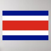 Canvas Print mit Flag von Costa Rica Poster (Vorne)
