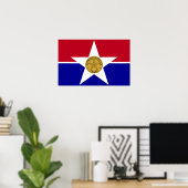 Canvas Print mit Flag von Dallas, USA. Poster (Heimbüro)