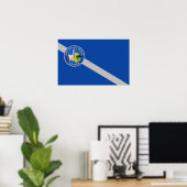 Canvas Print mit Flag von Las Vegas City, USA. Poster (Heimbüro)