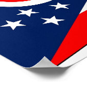 Canvas Print mit Flag von Ohio, USA. Poster (Ecke)