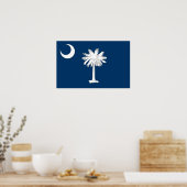 Canvas Print mit Flag von South Carolina, USA. Poster (Küche)