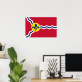 Canvas Print mit Flag von St. Louis Poster (Heimbüro)