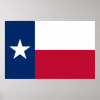 Canvas Print mit Flag von Texas, USA.