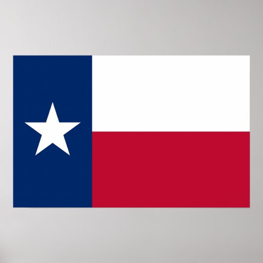 Canvas Print mit Flag von Texas, USA. Poster (Vorne)