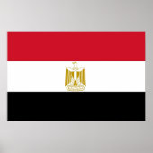 Canvas Print mit Flagge Ägyptens Poster (Vorne)