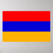 Canvas Print mit Flagge Armeniens Poster (Vorne)