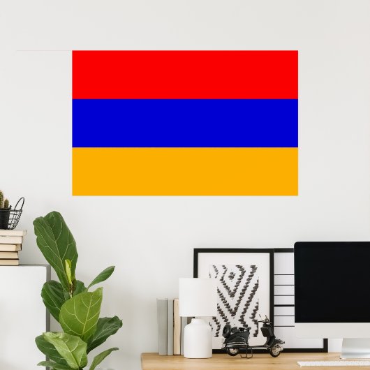 Canvas Print mit Flagge Armeniens Poster (Heimbüro)