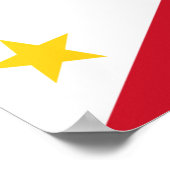 Canvas Print mit Flagge auf den Philippinen Poster (Ecke)