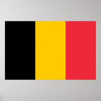 Canvas Print mit Flagge Belgiens