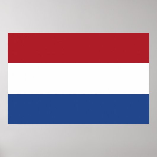 Canvas Print mit Flagge der Niederlande Poster (Vorne)