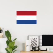 Canvas Print mit Flagge der Niederlande Poster (Heimbüro)