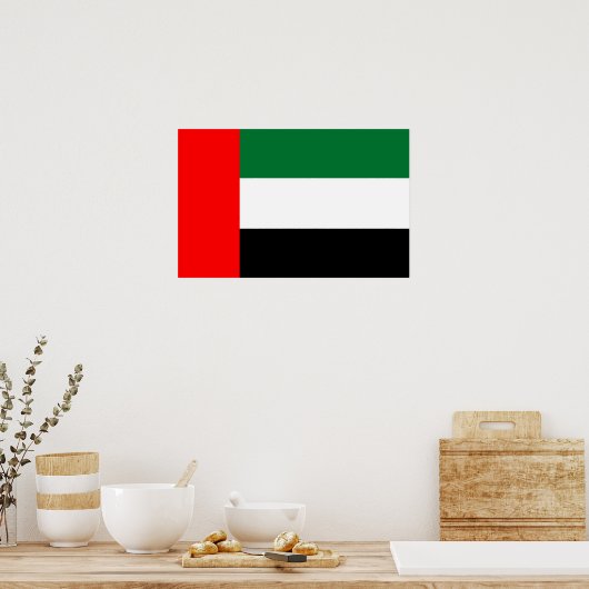Canvas Print mit Flagge der Vereinigten Arabischen Poster (Küche)