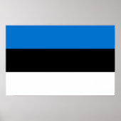 Canvas Print mit Flagge Estlands Poster (Vorne)