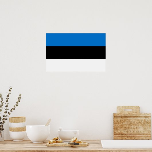 Canvas Print mit Flagge Estlands Poster (Küche)