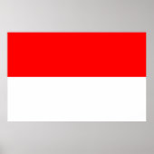 Canvas Print mit Flagge Indonesiens Poster (Vorne)
