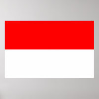 Canvas Print mit Flagge Indonesiens