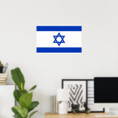 Canvas Print mit Flagge Israels Poster (Heimbüro)