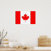 Canvas Print mit Flagge Kanadas Poster (Küche)