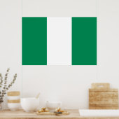 Canvas Print mit Flagge Nigerias Poster (Küche)