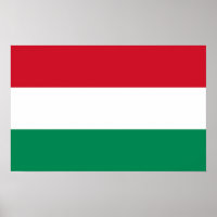 Canvas Print mit Flagge Ungarns