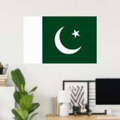 Canvas Print mit Flagge von Pakistan Poster (Heimbüro)
