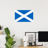 Canvas Print mit Flagge von Schottland Poster (Heimbüro)