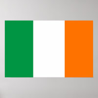 Canvas Print mit irischer Flagge
