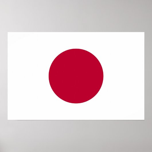 Canvas Print mit japanischer Flagge Poster (Vorne)