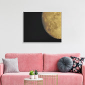 Canvas Print mit nahem Moon Leinwanddruck (Insitu (Wohnzimmer))