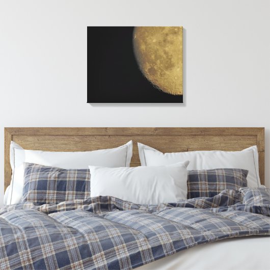 Canvas Print mit nahem Moon Leinwanddruck (Insitu (Schlafzimmer))