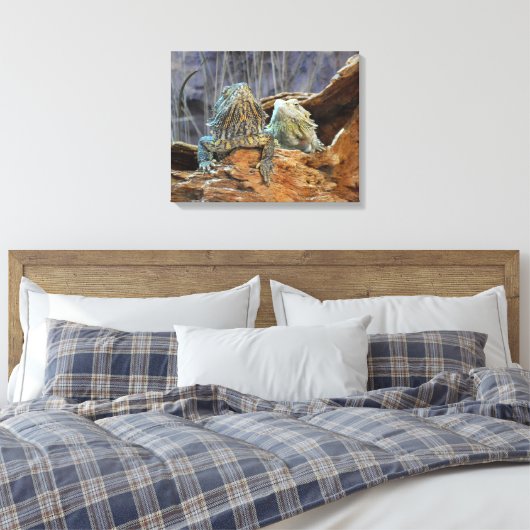 Canvas Print mit Neugierigen Leinwanddruck (Insitu (Schlafzimmer))