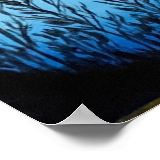 Canvas Print mit Sunset Poster (Ecke)