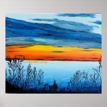 Canvas Print mit Sunset