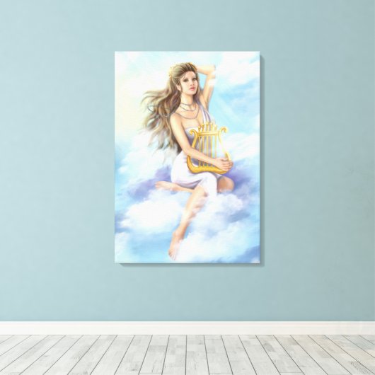 Canvas Print Muse Leinwanddruck (Insitu (Holzboden))