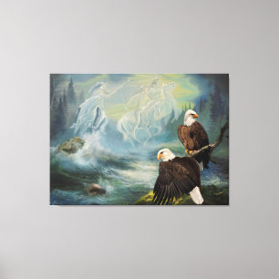 Canvas Print Native American Spirit Riders Leinwanddruck