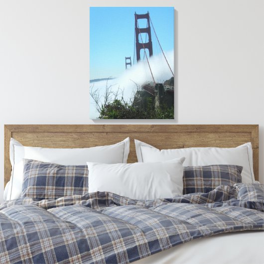Canvas print - Nebel über die Golden Gate Bridge Leinwanddruck (Insitu (Schlafzimmer))