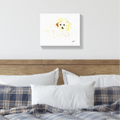 Canvas Print : Neugierig Leinwanddruck (Insitu (Schlafzimmer))