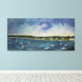 Canvas Print Northport Harbor N.Y Leinwanddruck (Insitu (Holzboden))