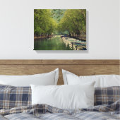 Canvas Print of Vassé Canal, Annecy, Frankreich Leinwanddruck (Insitu (Schlafzimmer))