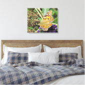 Canvas Print - Orange Butterfly Leinwanddruck (Insitu (Schlafzimmer))