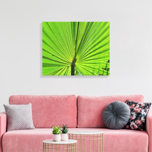 Canvas Print - Palm Frontend Leinwanddruck (Insitu (Wohnzimmer))