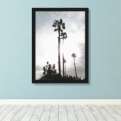 Canvas Print - Palm Tree Silhouette Leinwanddruck (Insitu (Holzboden))