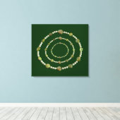 Canvas Print - Perlen und Steine Leinwanddruck (Insitu (Holzboden))