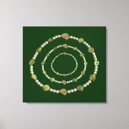 Canvas Print - Perlen und Steine Leinwanddruck