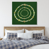 Canvas Print - Perlen und Steine Leinwanddruck (Insitu (Schlafzimmer))