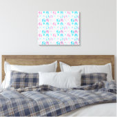 Canvas Print - Pink Elephants Leinwanddruck (Insitu (Schlafzimmer))