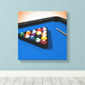 Canvas Print: Pool Balls / Billard Leinwanddruck (Insitu (Holzboden))