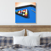 Canvas Print: Pool Balls / Billard Leinwanddruck (Insitu (Schlafzimmer))