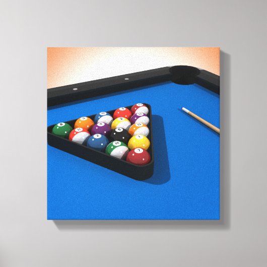 Canvas Print: Pool Balls / Billard Leinwanddruck (Vorderseite)